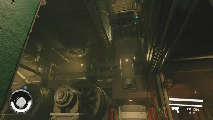 first person view of under junction box location