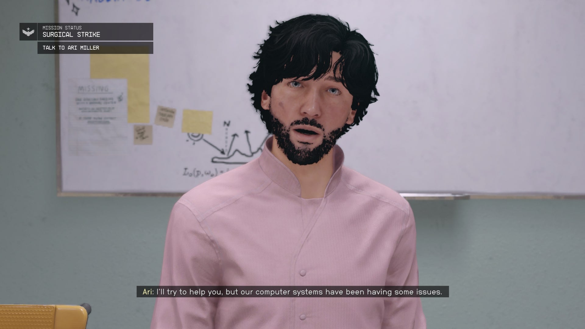 The player speaks with Ari Miller in the Clinic in Starfield - 4