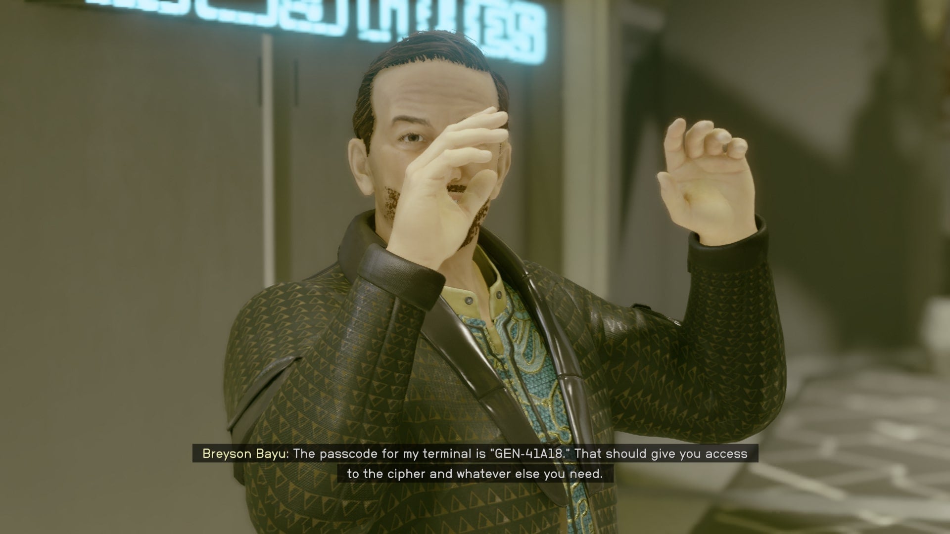 The player speaks with Breyson Bayu in Generdyne Industries in Starfield - 10