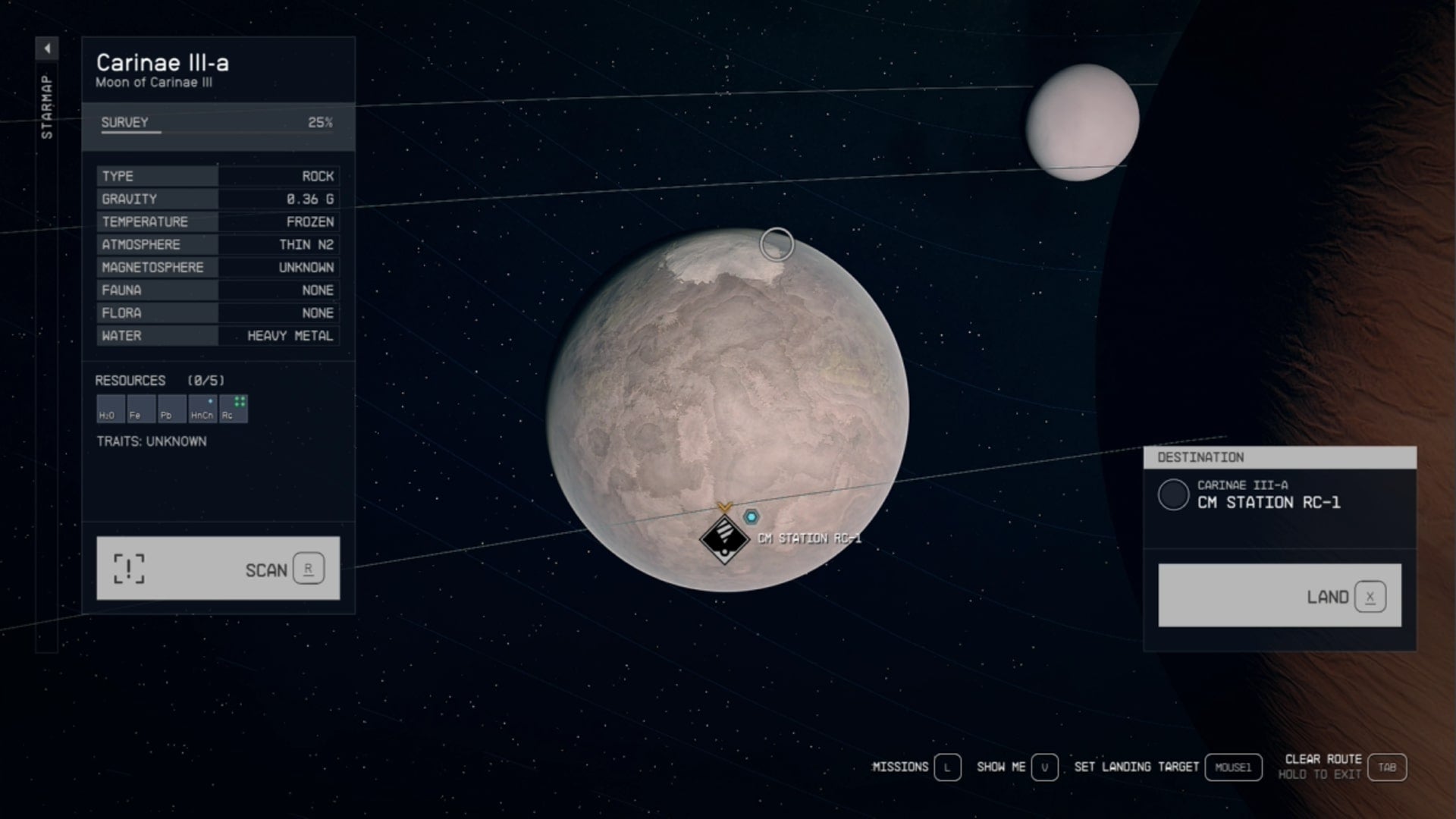 A map of the CM Station RC-1 location in Starfield - 4