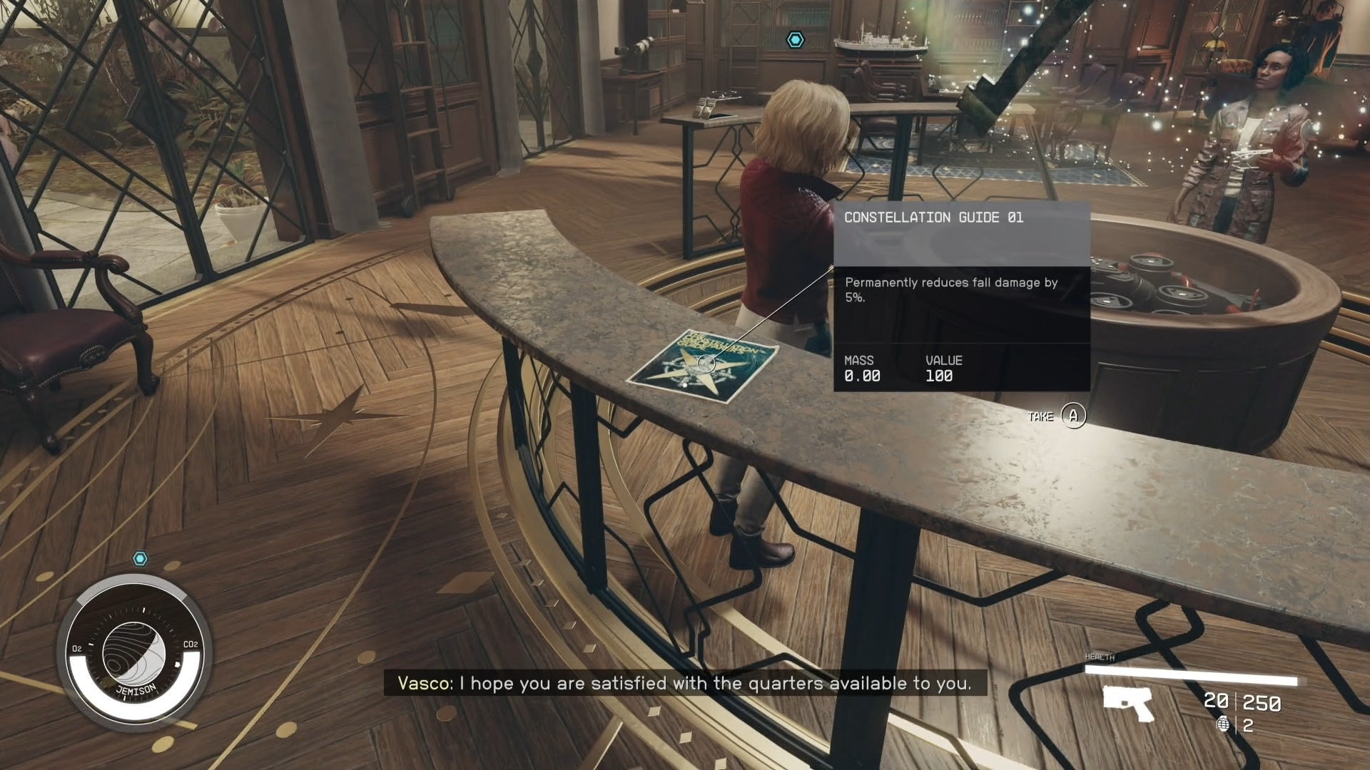 first person view of constellation skill book