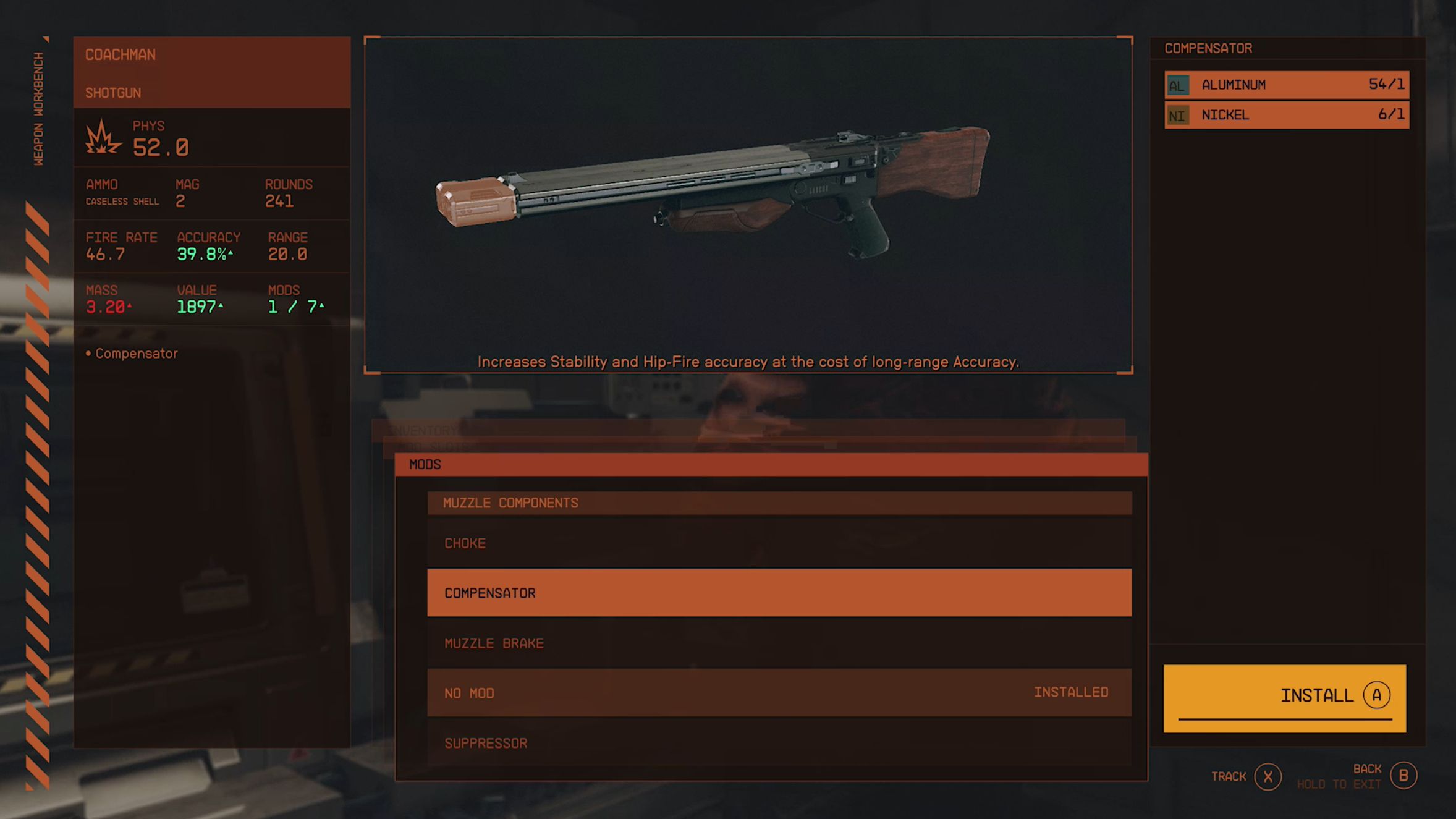 Starfield crafting research