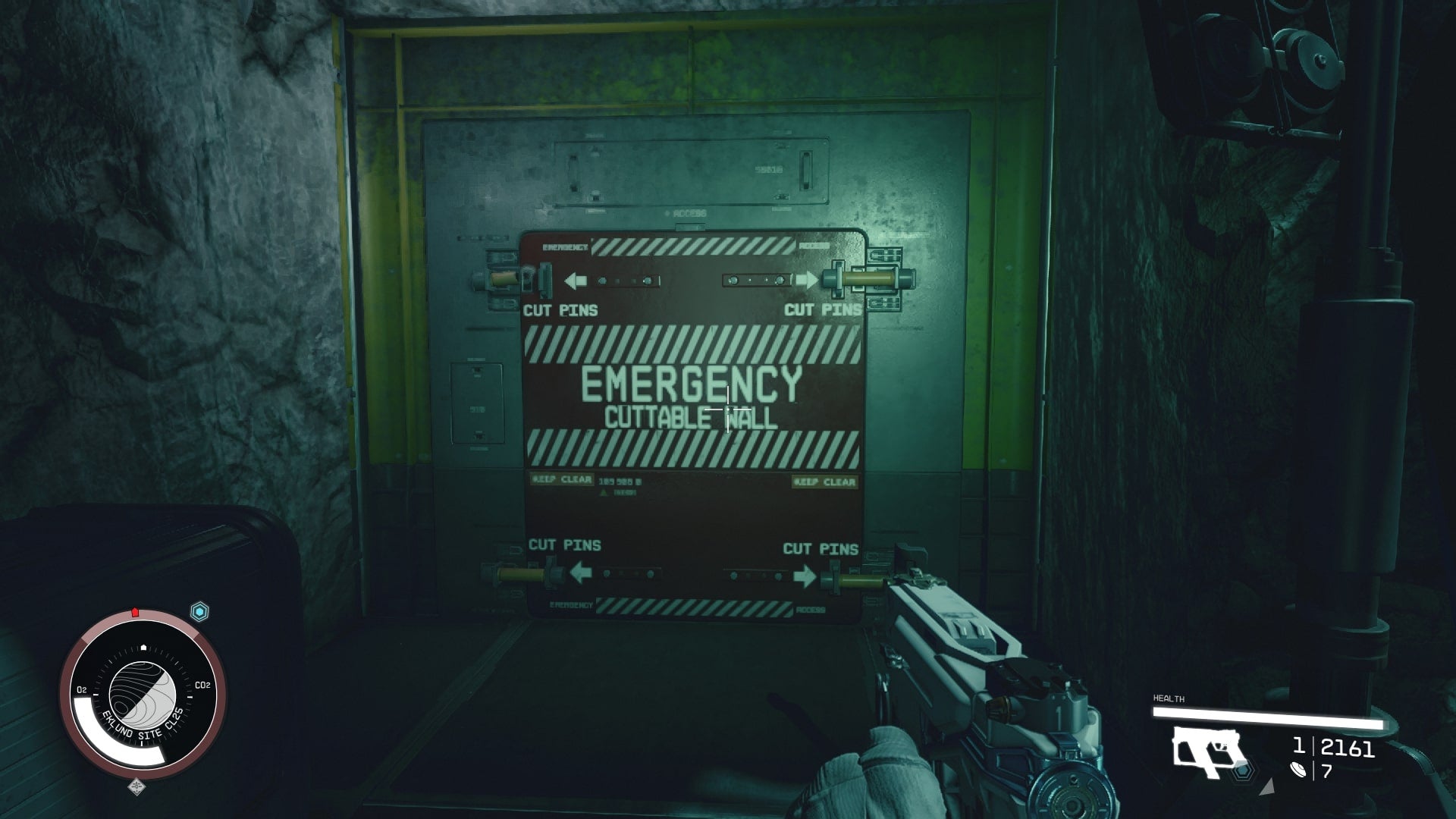 The player looks towards an emergency cuttable wall in Starfield - 8