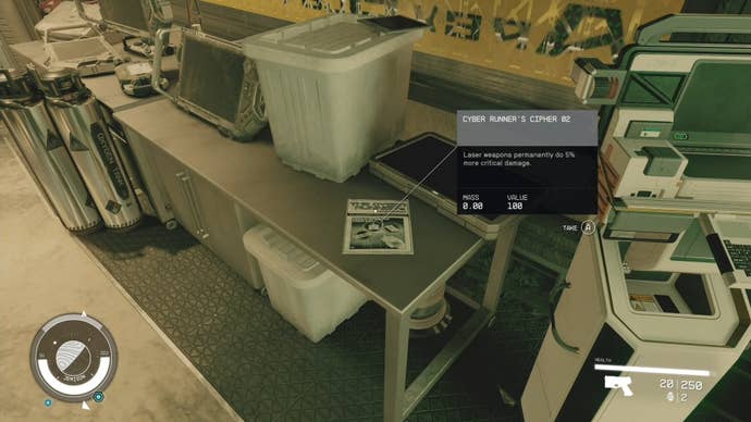 first person view of cyber runners cipher skill book