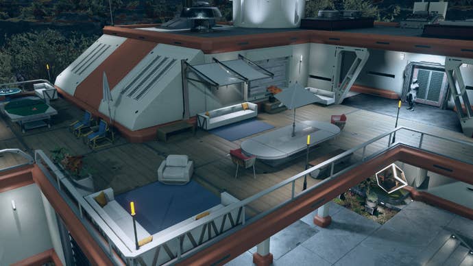 Starfield image showing the Dream Home balcony.