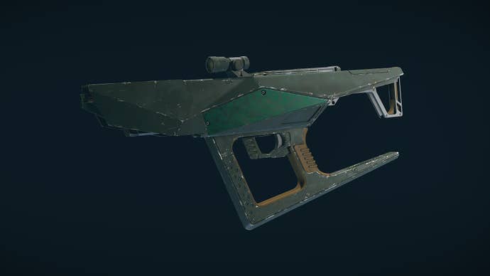 Starfield image showing a close up of the Eternity’s Gate weapon.