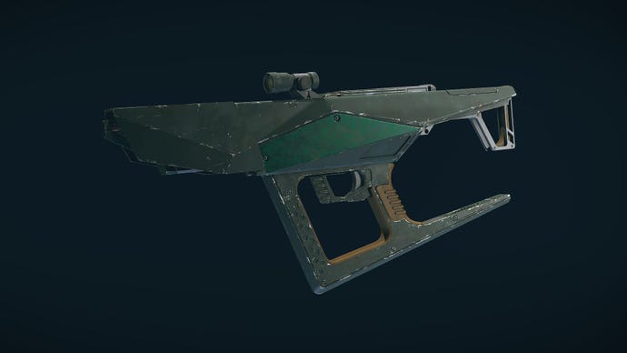 Starfield image showing a close up of the Eternity’s Gate weapon.