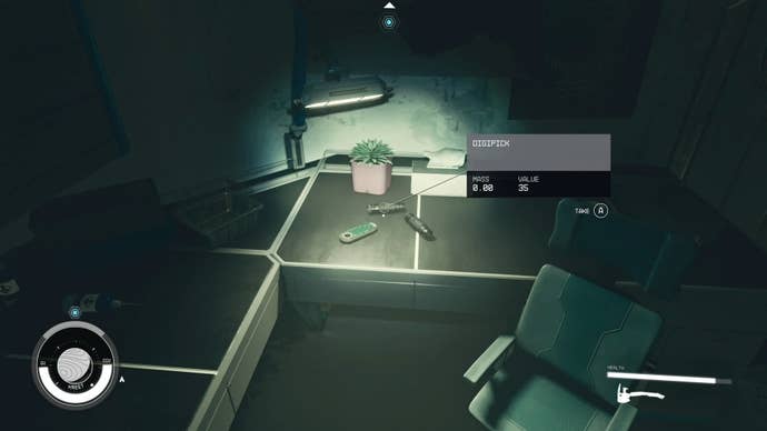 first person view of digipicks on a desk