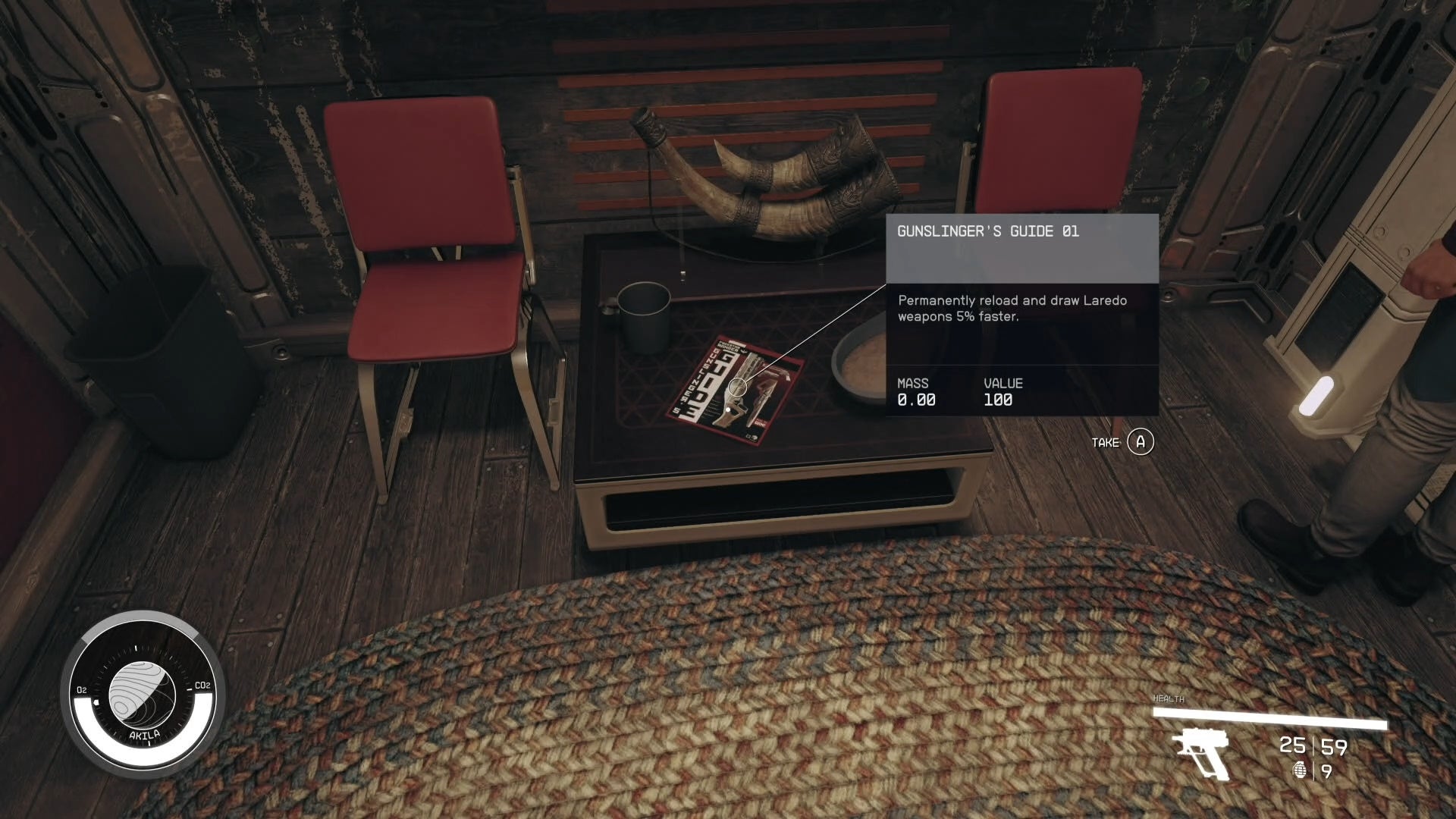 first person view of gunslinger guide skill book