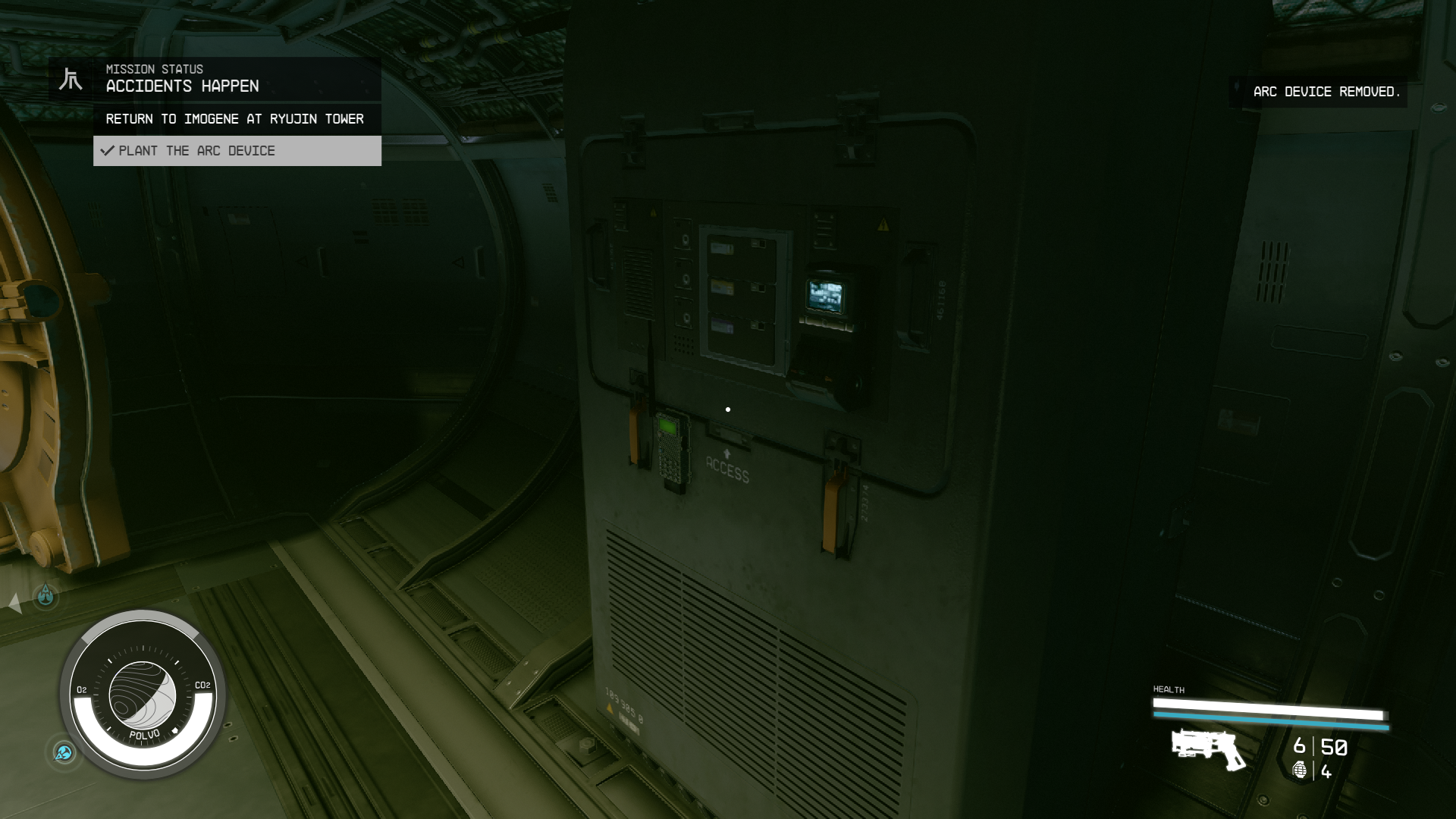 The player plants the ARC in HopeTech in Starfield