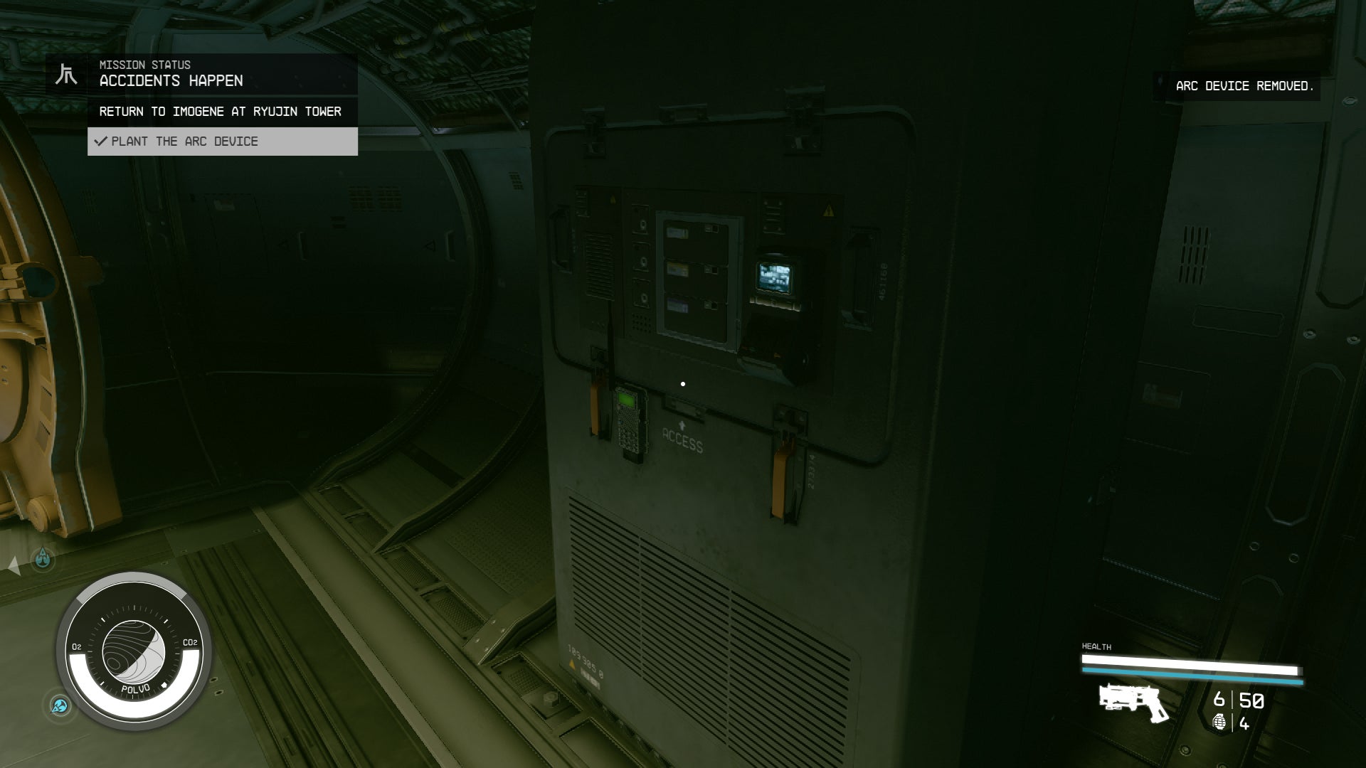 The player plants the ARC in HopeTech in Starfield - 4