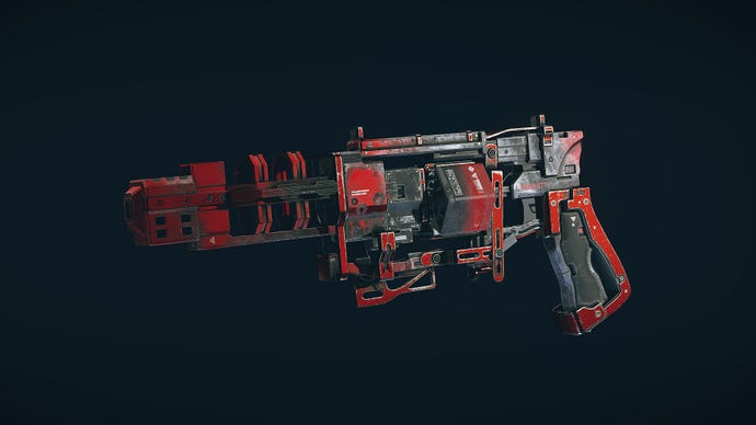 Starfield image showing the Keelhauler pistol.