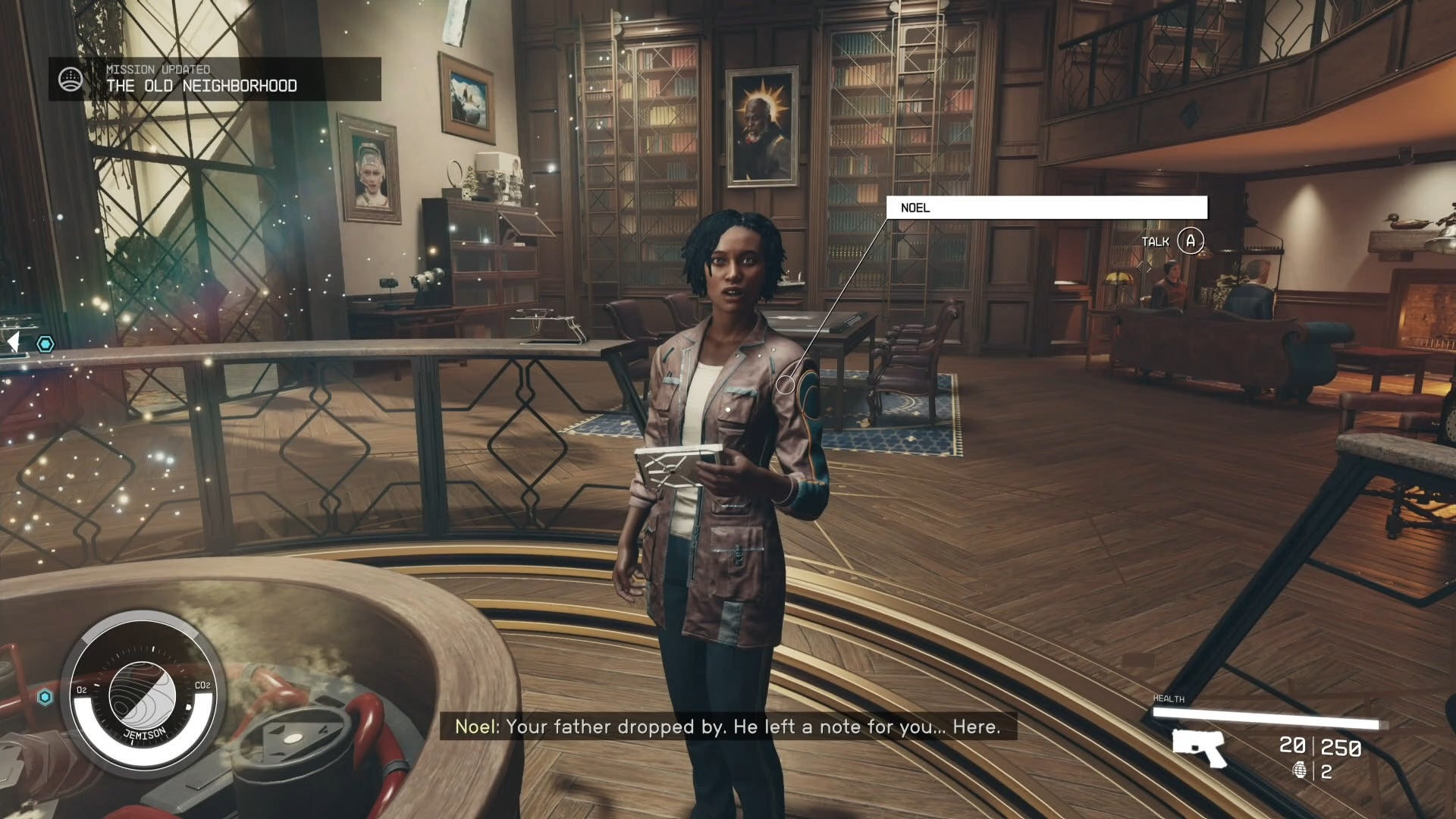 first person view of noelle speaking with you