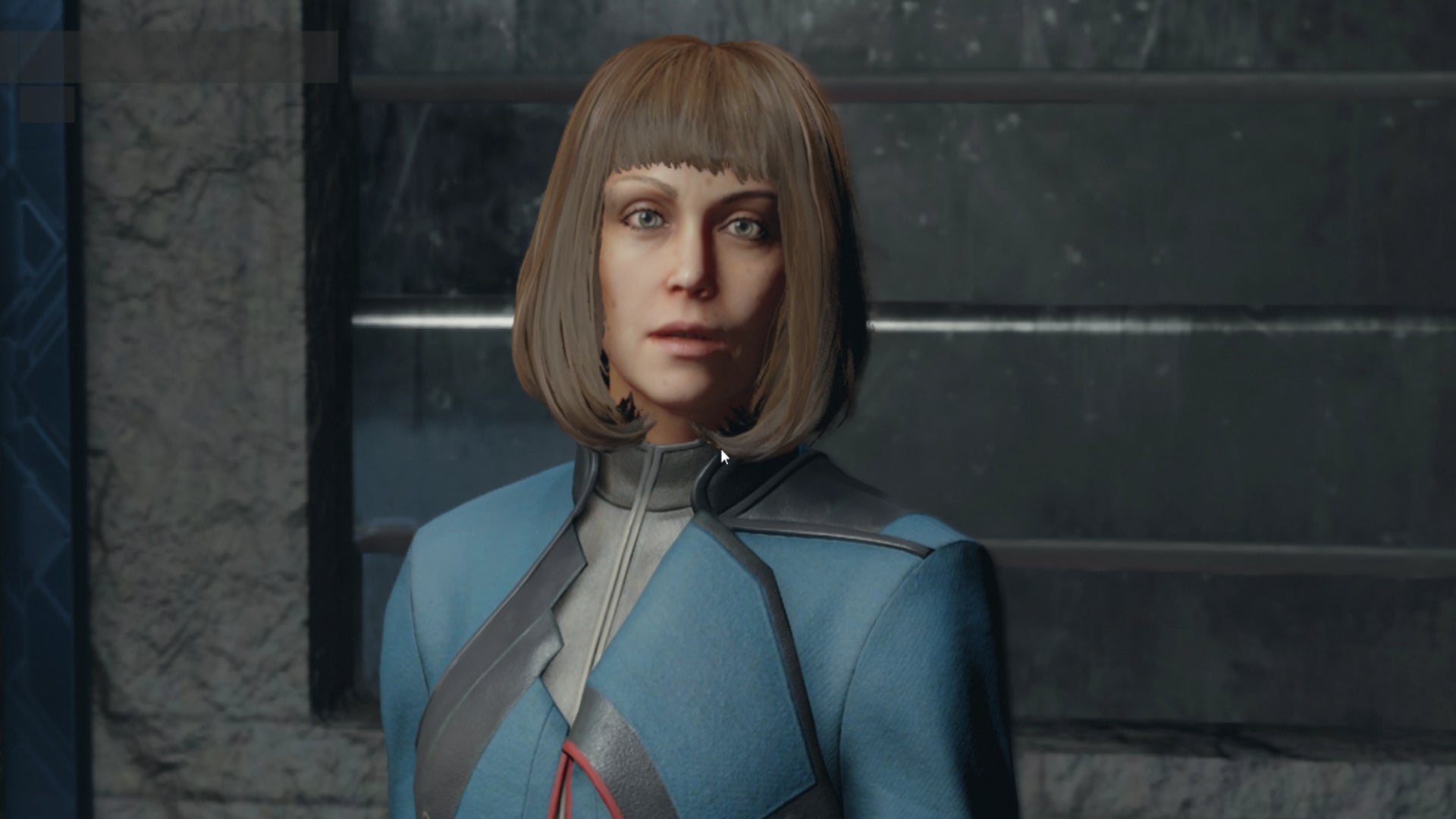 The player speaks with Deputy Macintyre in her office in the MAST building in Starfield - 1