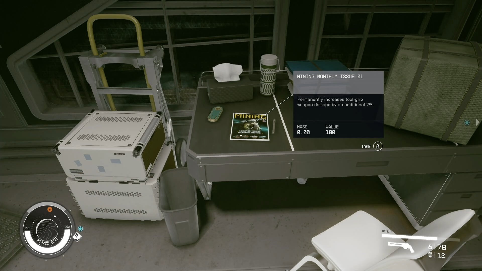 first person view of mining monthly skill book