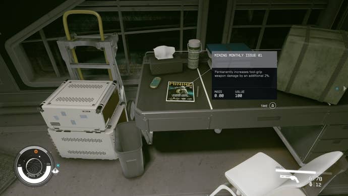 first person view of mining monthly skill book