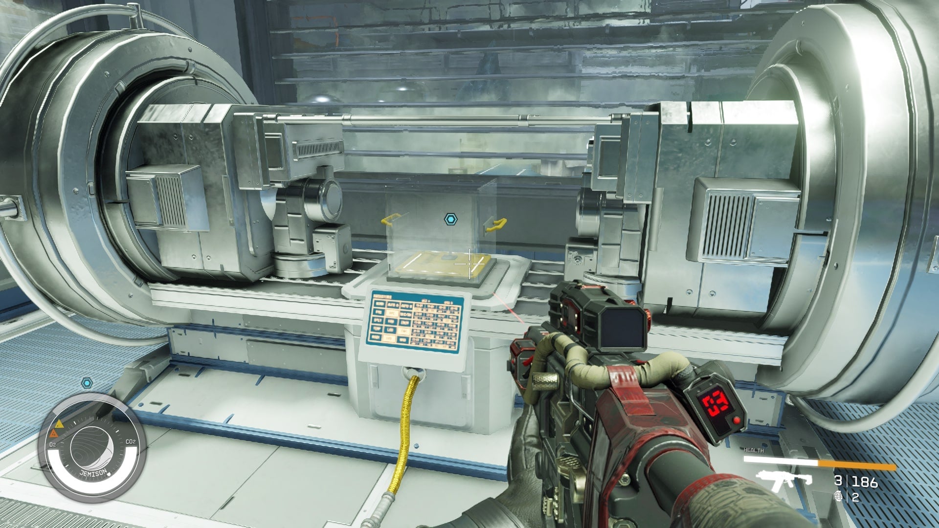 The player faces the neuroamp prototype in Infinity LTD in Starfield - 13