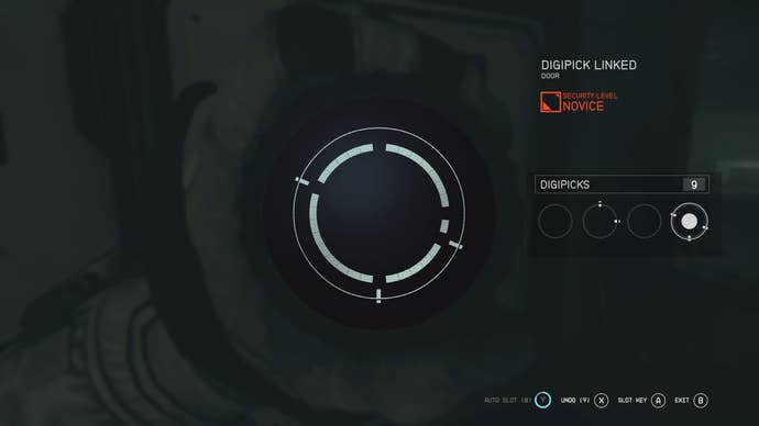 In the digilock lockpicking menu.