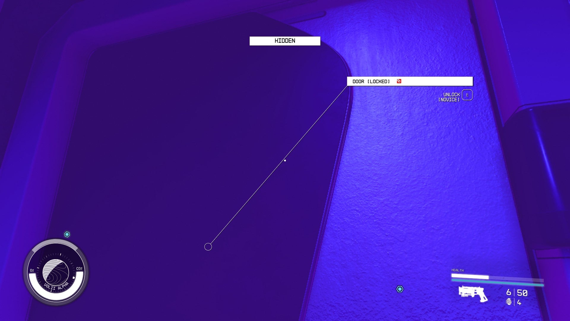 The player faces the locked VIP Lounge door in the Astral Lounge in Starfield - 6