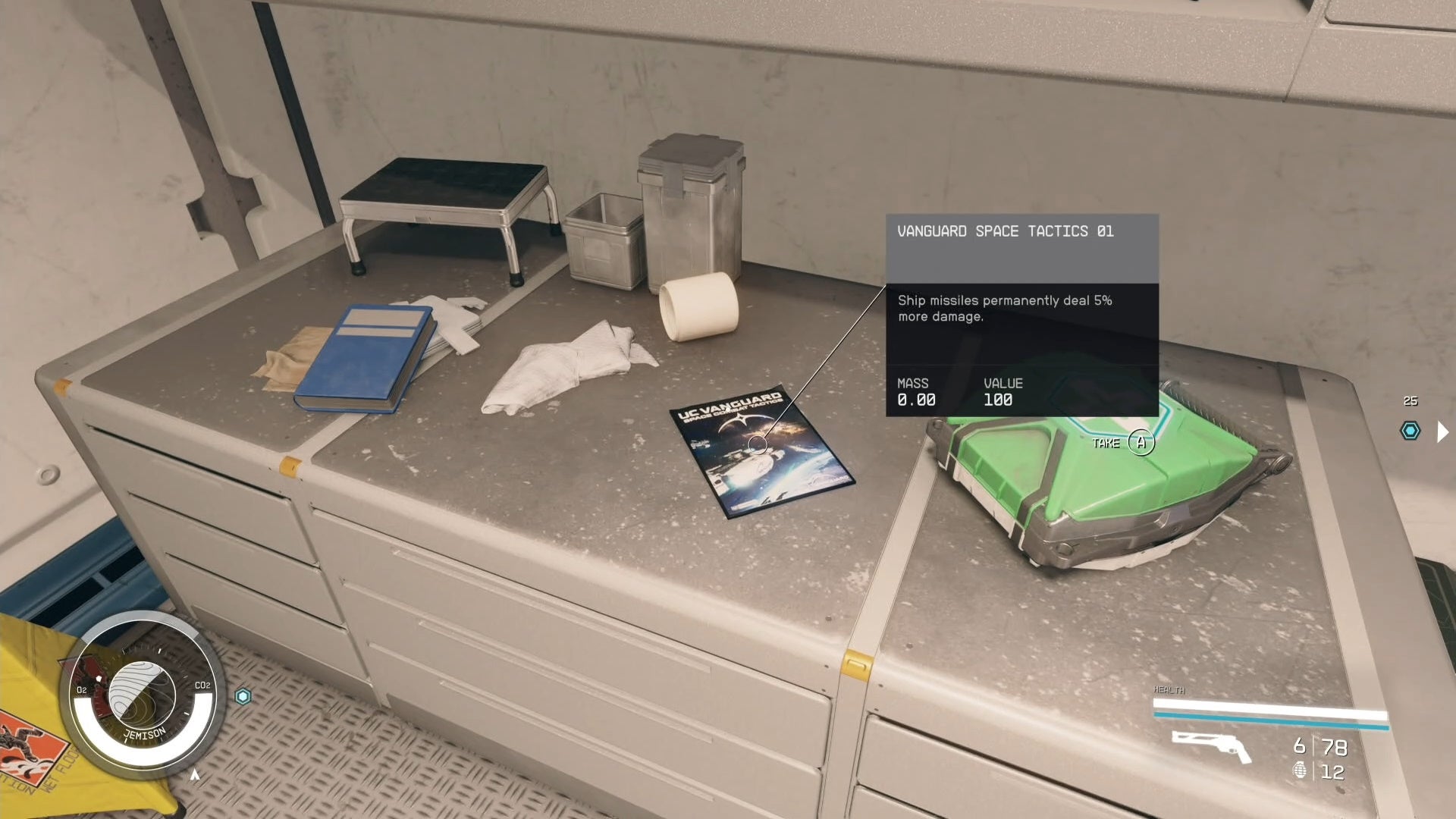 first person view of banguard space tactics skill book