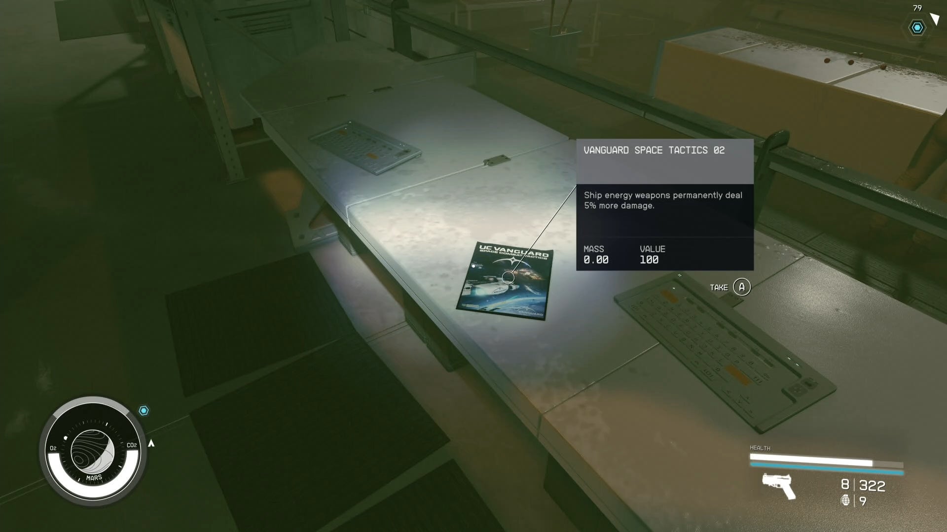 first person view of banguard space tactics skill book