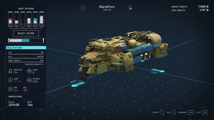 Starfield’s Marathon ship.