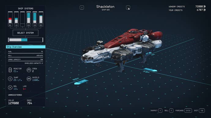 Starfield's Shackleton ship.