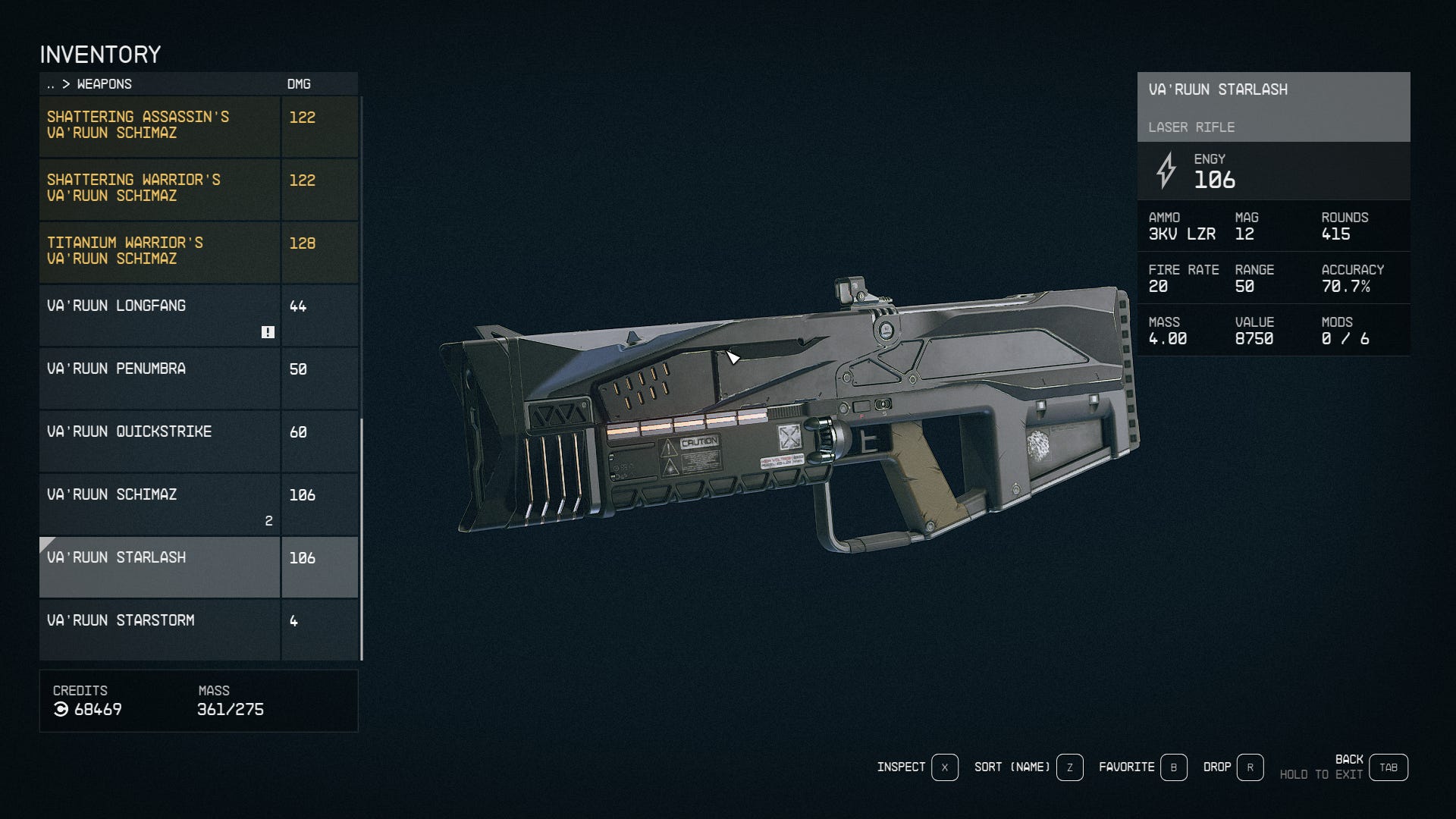 Новое оружие в Starfield: Shattered Space