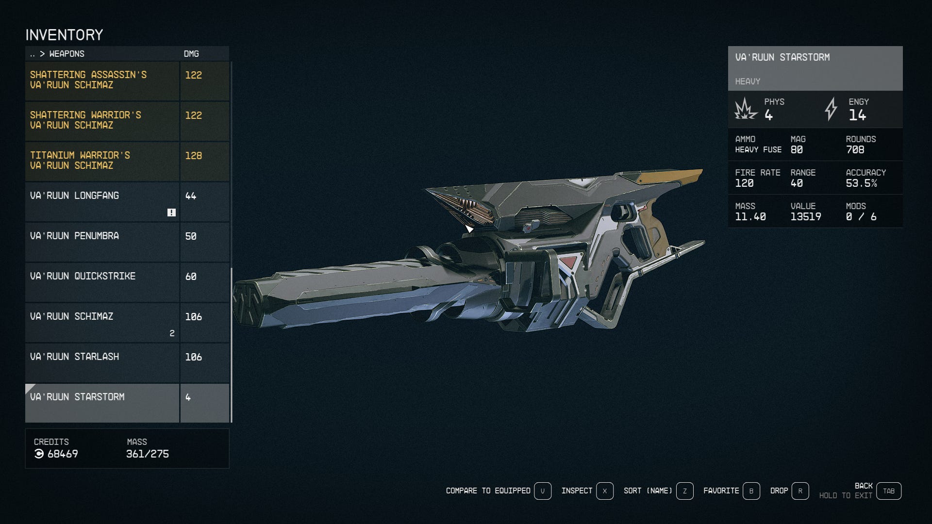 Новое оружие в Starfield: Shattered Space