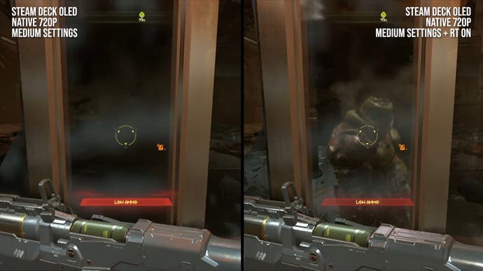 steam deck ray tracing screenshots: steam deck oled RT on vs off