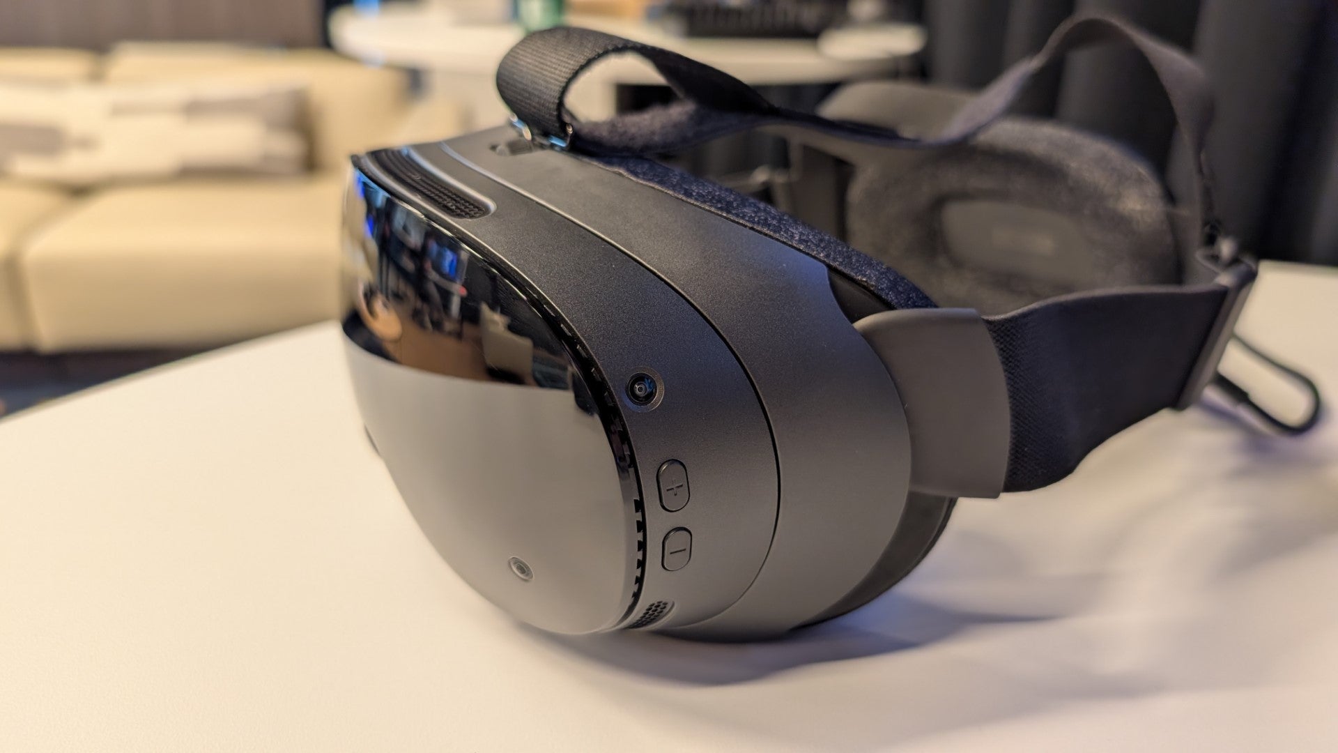 A close up of the Steam Frame's main VR headset unit. - 5