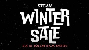 Steam Winter Sale logo, with time and date of the sale