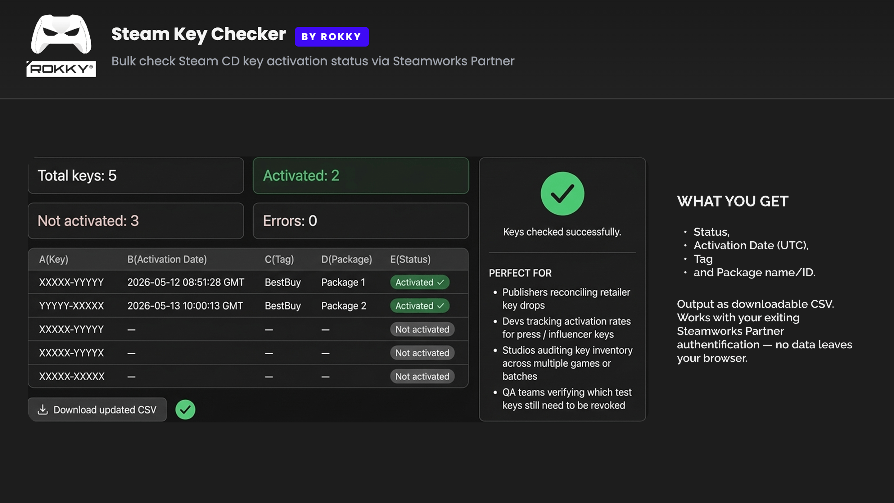 Steam Key Checker