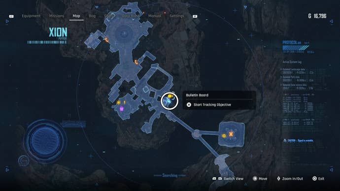 Map view of a circled Can location in Stellar Blade.