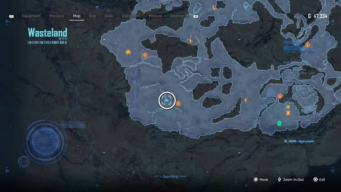 Map view of a circled Can location in Stellar Blade.