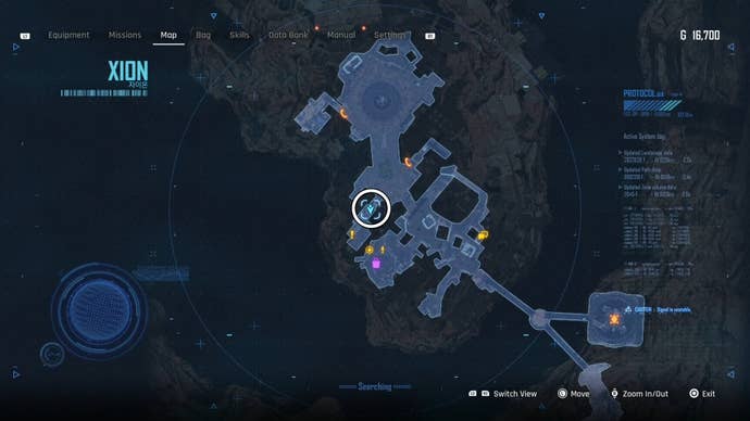 Map view of a circled Can location in Stellar Blade.