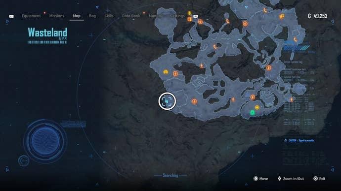 Map view of a circled Can location in Stellar Blade.