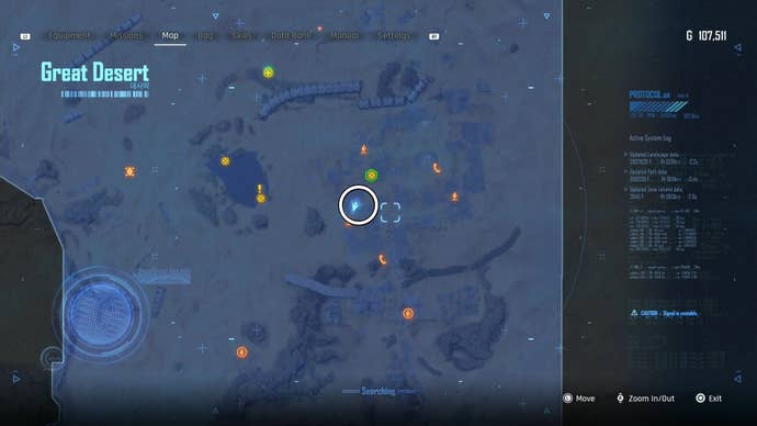 Map view of a circled Can location in Stellar Blade.