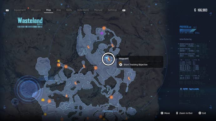 Map view of a circled Can location in Stellar Blade.