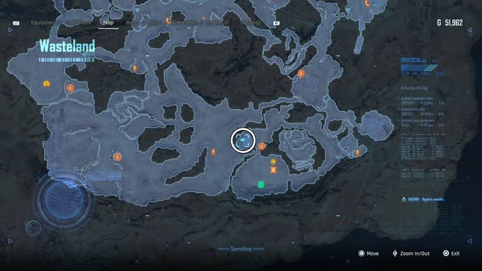 Map view of a circled Can location in Stellar Blade.