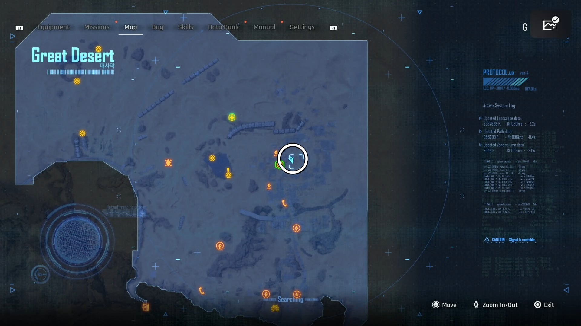 Map view of a circled Can location in Stellar Blade.