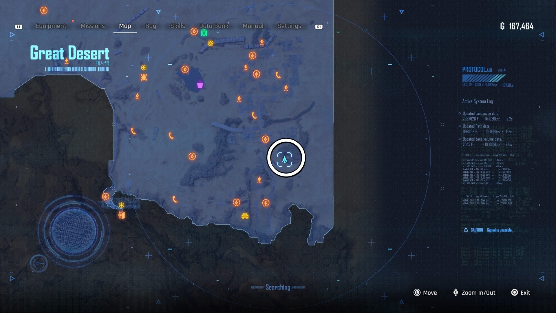 Map view of a circled Can location in Stellar Blade.