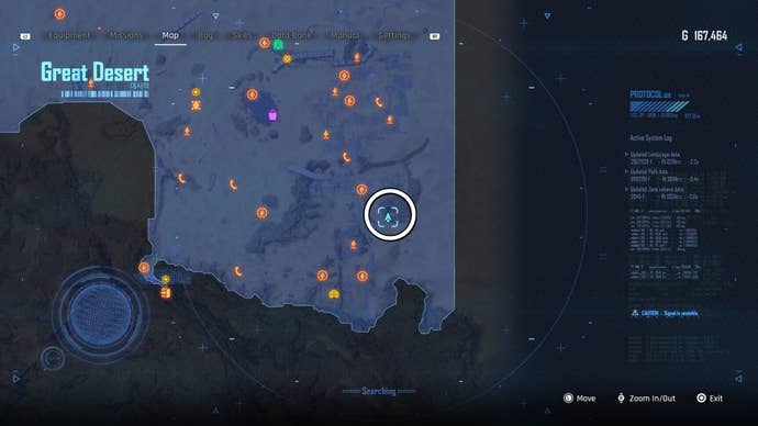 Map view of a circled Can location in Stellar Blade.