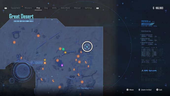 Map view of a circled Can location in Stellar Blade.