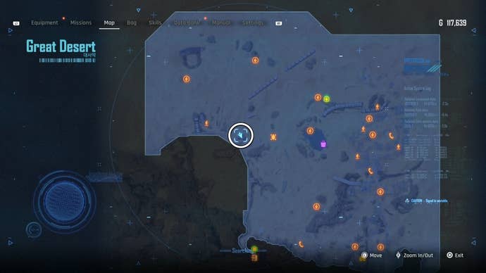 Map view of a circled Can location in Stellar Blade.