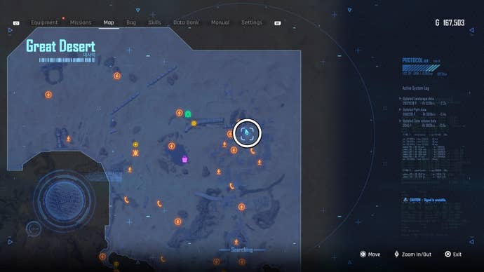 Map view of a circled Can location in Stellar Blade.