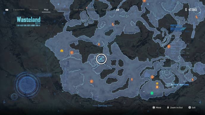 Map view of a circled Can location in Stellar Blade.