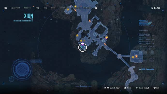 Map view of a circled Can location in Stellar Blade.