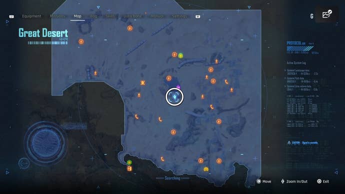 Map view of a circled Can location in Stellar Blade.
