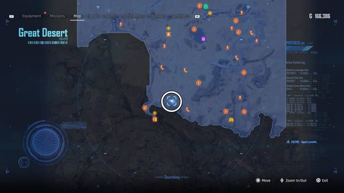 Map view of a circled Can location in Stellar Blade.